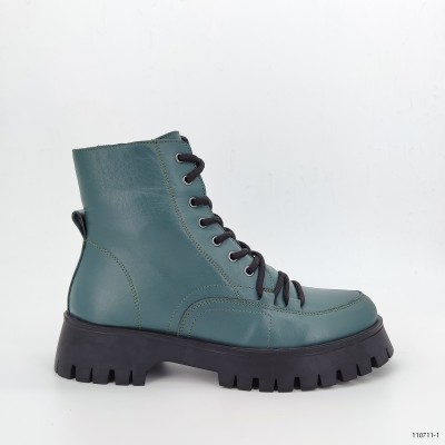 110711, ботинки Casoreti, женские зимние, зелёный