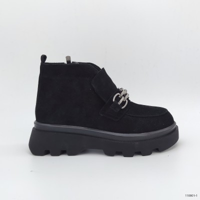 110801, ботинки Casoreti, женские зимние, черный