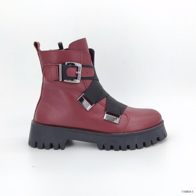110805, ботинки Casoreti, женские зимние, бордовый