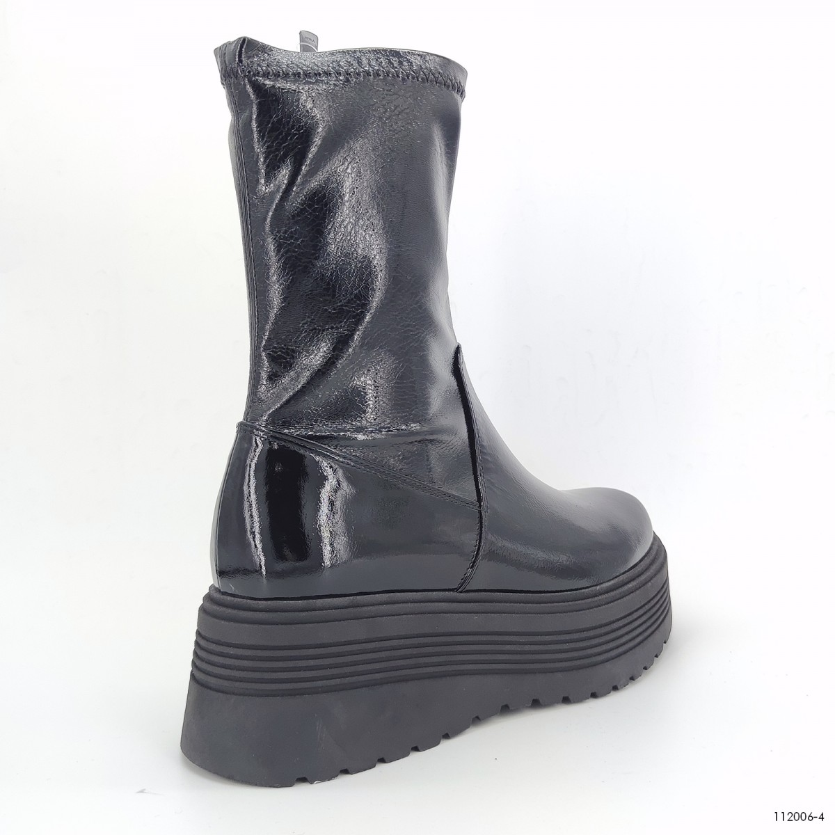 112 006, ботинки на платформе Casoreti женские зимние, черный