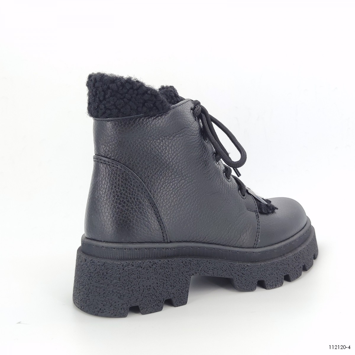 112 120, ботинки Casoreti женские зимние, черный
